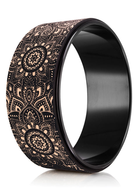 Yoga Design Lab Yoga Wheel Cork Mandala Black