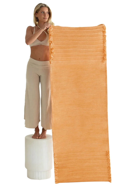 Oko Living Sunstone Organic Cotton Herbal Yoga Rug