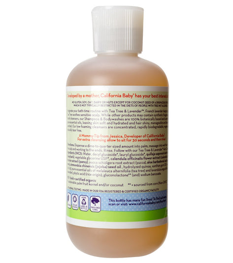 California Baby Tea Tree & Lavender Shampoo and Body Wash, 8.5 oz