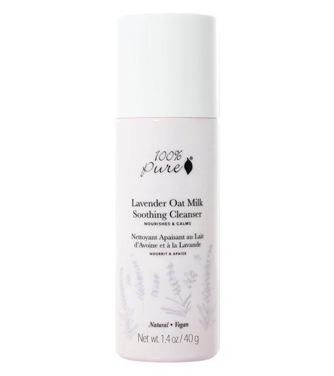 100% Pure Lavender Oat Milk Soothing Cleanser 1.4 oz.