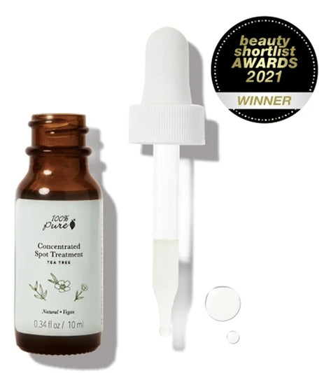 100% Pure Tea Tree Concentrated Spot Treatment, 0.34 fl oz
